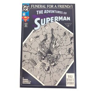The Adventures of Superman 498 Funeral for a Friend DC Comics 1993 Variant Cover